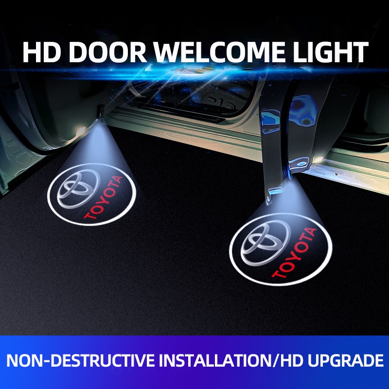 Car door welcome light small projector wireless welcome light dedicated ...