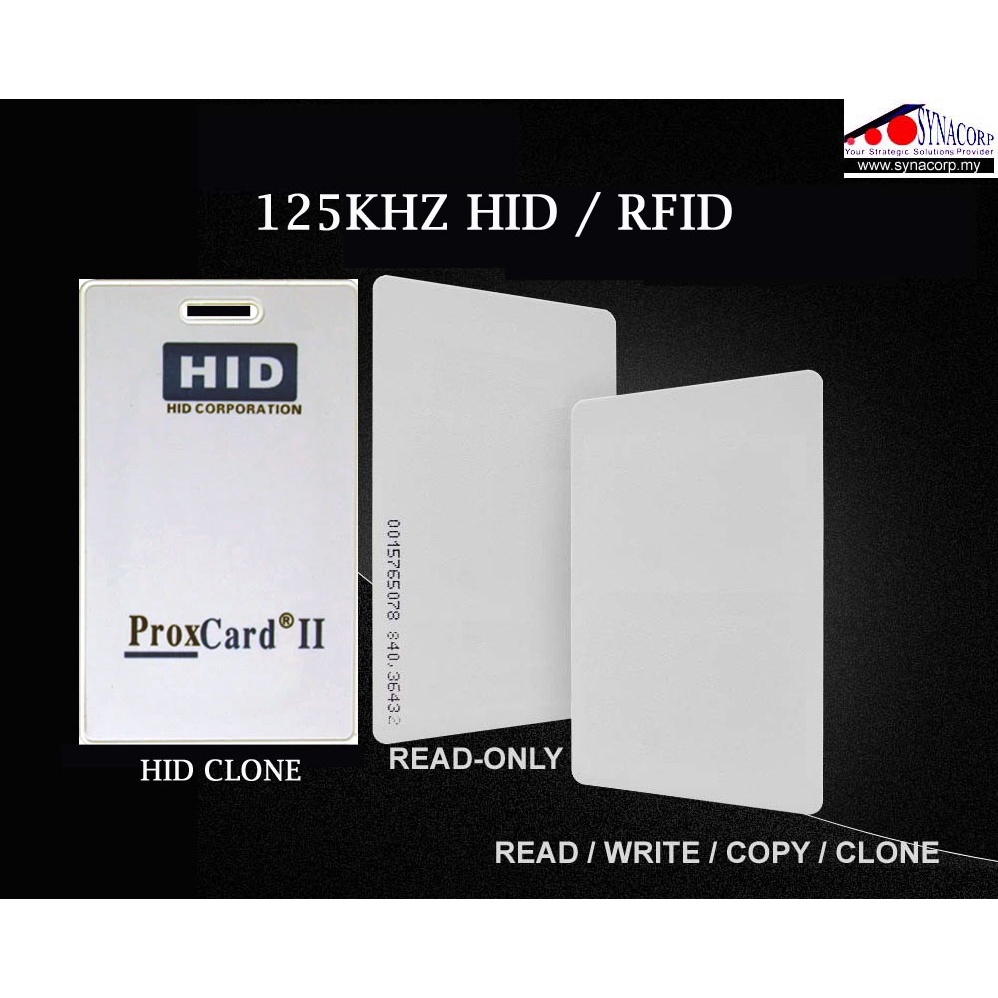 125KHZ (ID) RFID / HID PROXCARD II 1326 / MIFARE DUAL CARD EM4100