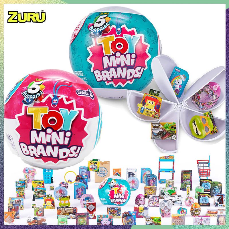 Mini Brands ball unbox new mini toys 5 Surprise Collector's Brands