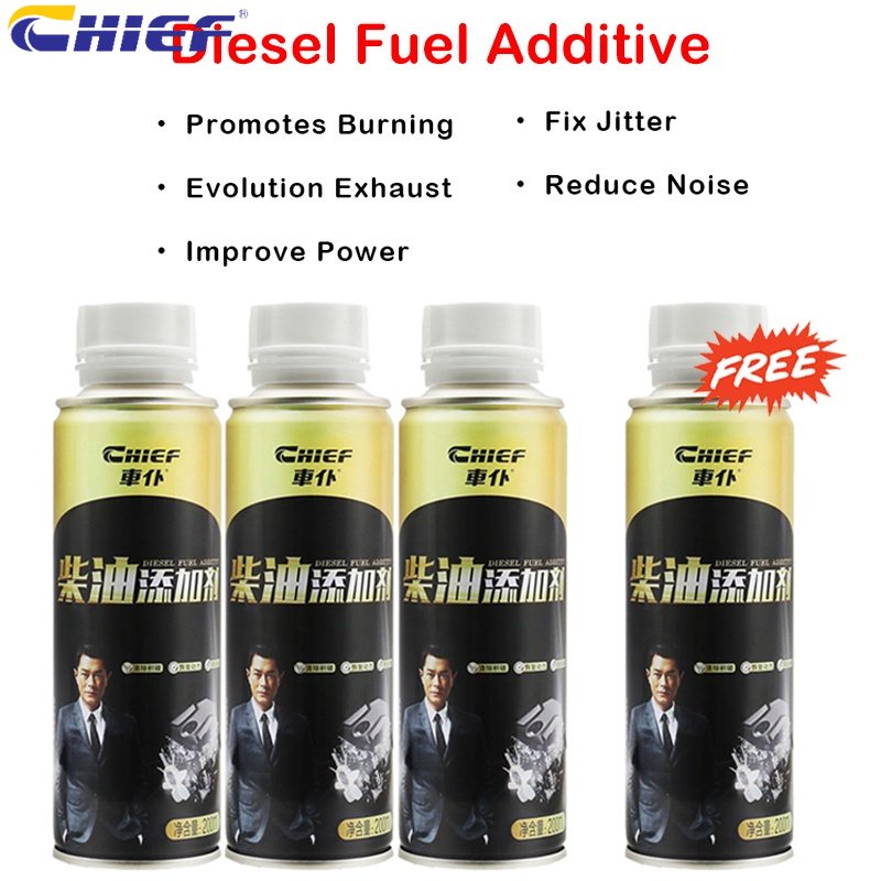 Chief 4Pcs Diesel Additives Remove Carbon Deposits Improve Vehicle ...