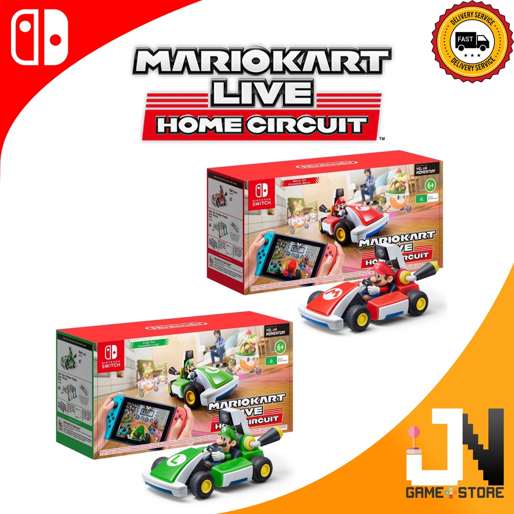 Nintendo Switch Mario Kart Live Home Circuit Mario Luigi Set