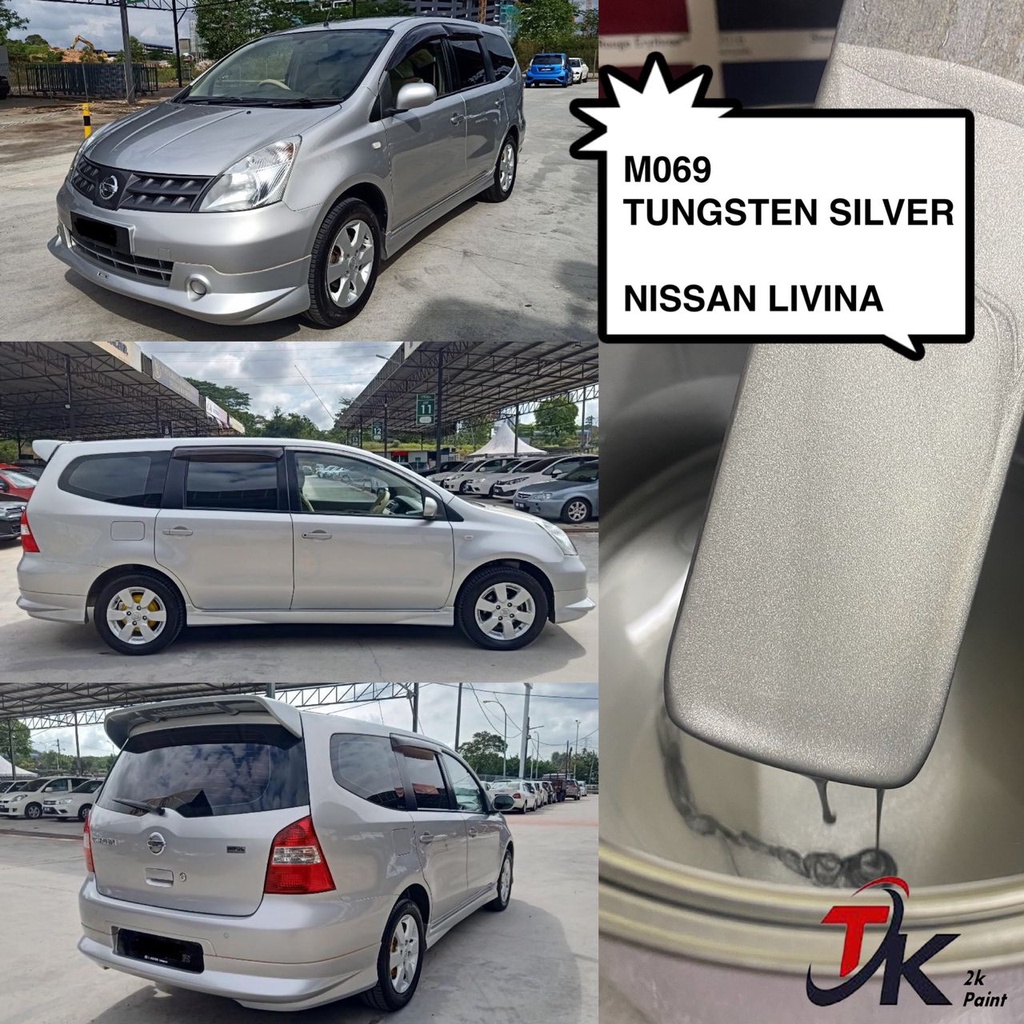 M069 Tungsten Silver - NISSAN LIVINA - 2K PAINT/FAST DRY/CAR PAINT/CAT ...