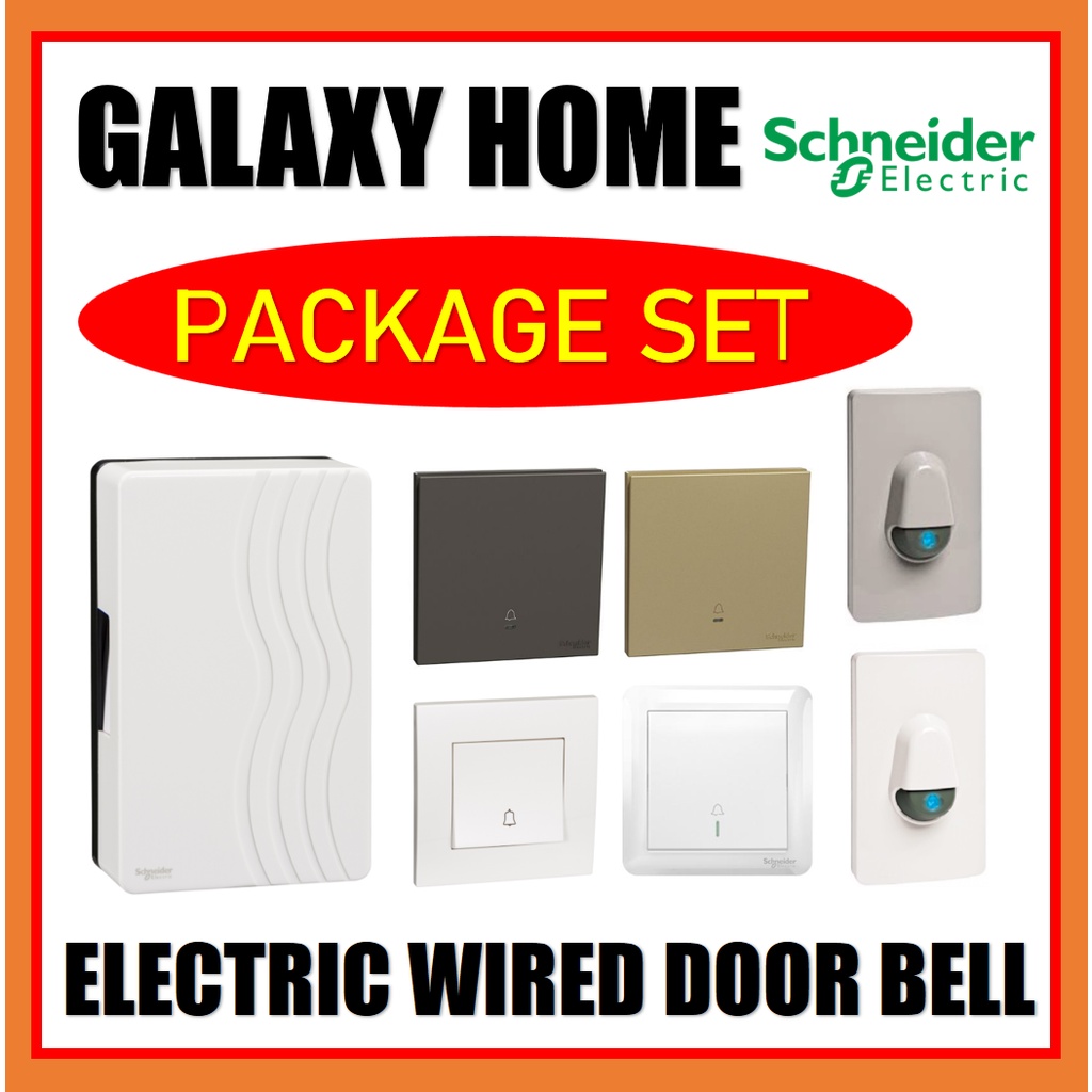 Schneider 99AC Door Bell 240V Mechanical Ding Dong Chime Wired Doorbell