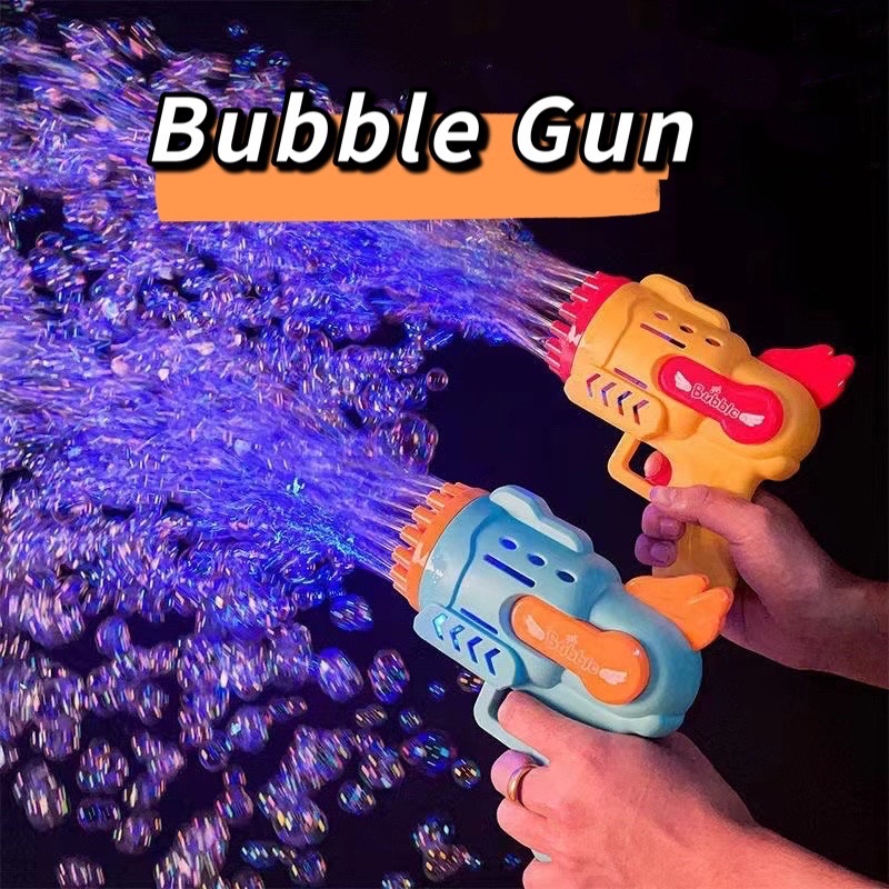 Tiki torch bubble machine