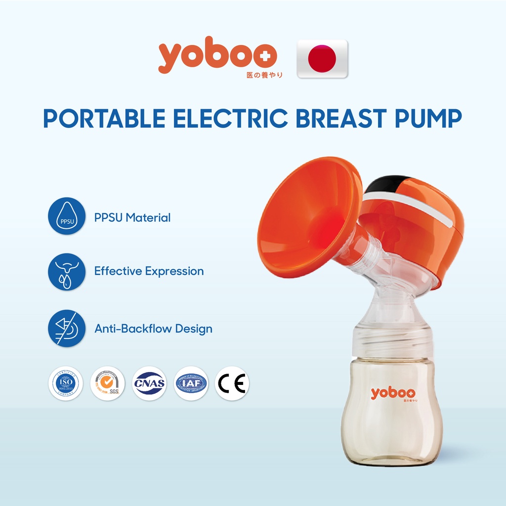 yoboo Portable Wireless Electric Breast Pump, Compact Electric