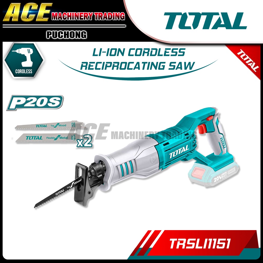 [ TOTAL ] 20V Liion Reciprocating Saw / Gardening Pruning Trimming