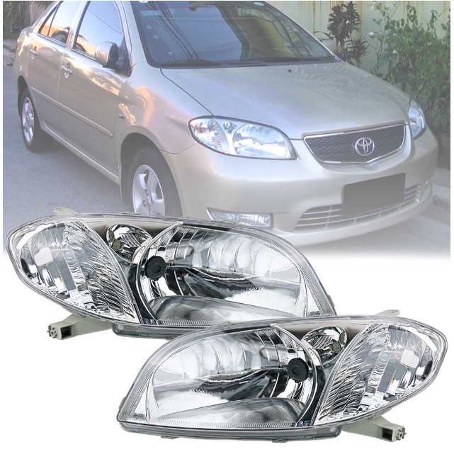 Toyota Vios NCP42 2002 2003 2004 2005 Front HeadLamp Head Lamp Light (No Bulb) Shopee Malaysia