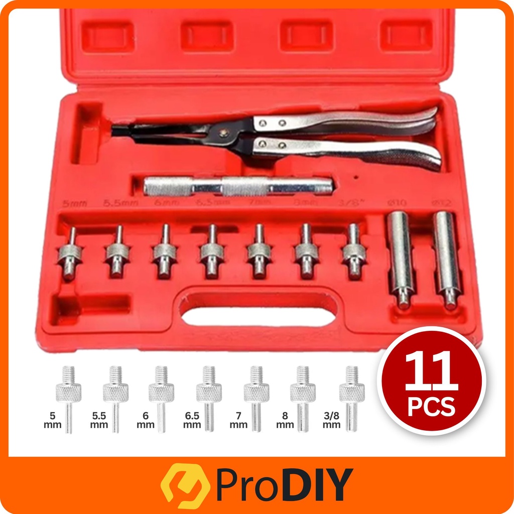 PRODIY 11pcs Valve Stem Seal Removal & Installer Kit Set Tool Remover