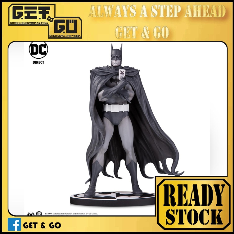 McFarlane Toys DC Direct Batman Black & White Resin Figure by Brian Bolland, Multicolor, Model 30124