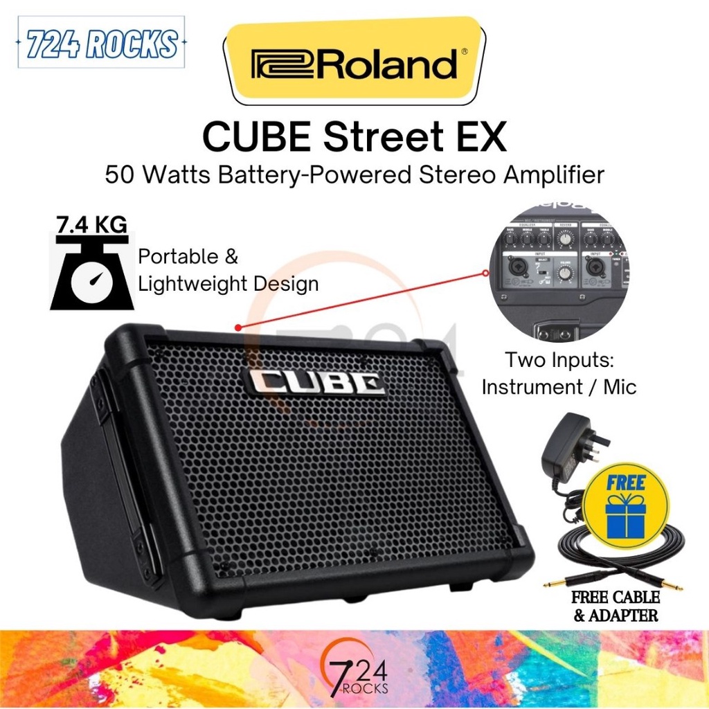 Roland CUBESTEX CUBE Street EX 50W Combo Guitar Amp Amplifier Roland