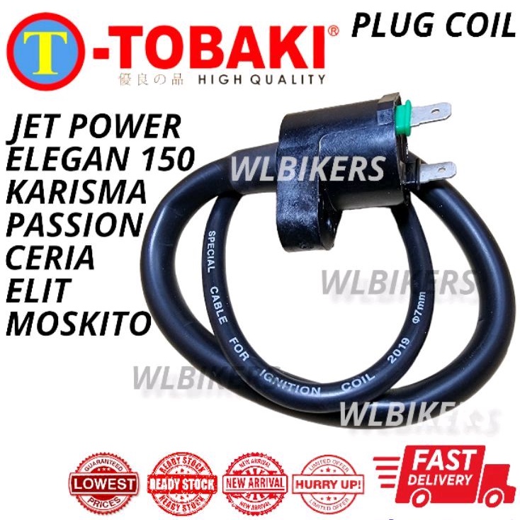 PLUG COIL JET POWER ELEGAN 150 KARISMA PASSION CERIA MOSKITO ELIT125