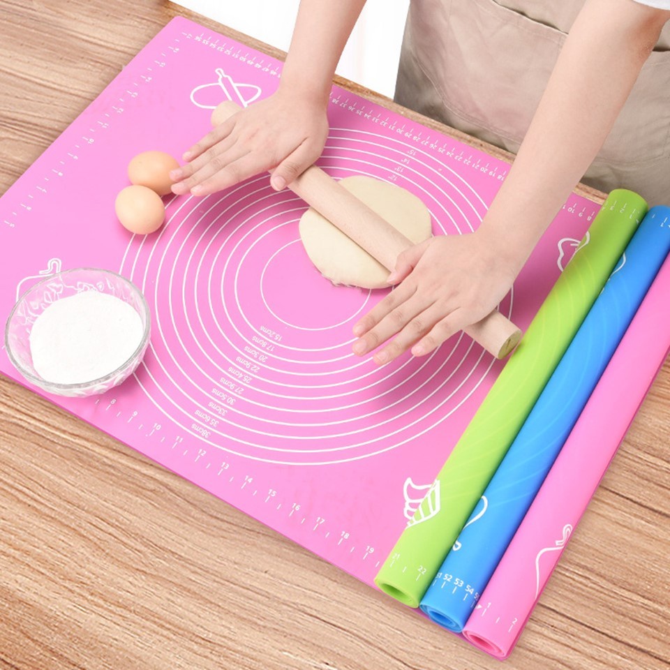 LOCAL READY STOCKS Silicone Nonstick Baking Pastry Rolling Dough Flour Mat Pad Sheet 40 50cm Tikar Silikon Tidak Mel Shopee Malaysia