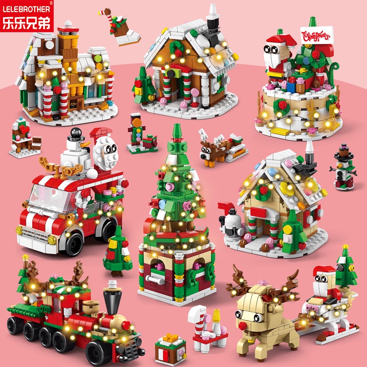 Christmas Tree Music Box Compatible with Lego Small Building Block