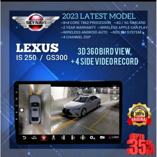 Lexus IS250 /IS300/GS300 Top Model Android Player with 360 Birdview ...