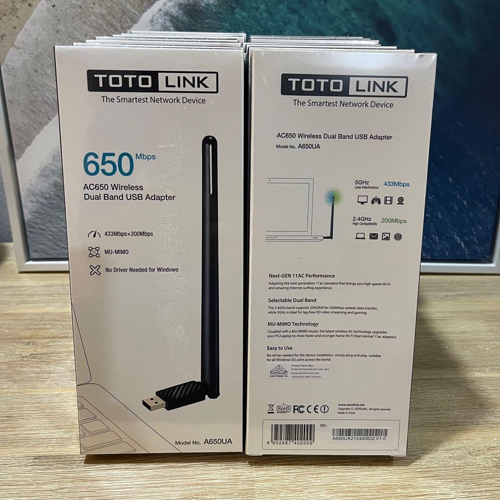 TOTOLINK AC650 WIRELESS DUAL BAND USB ADAPTER | Shopee Malaysia