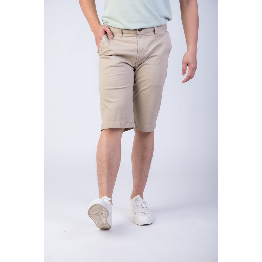 Dapper Men Slim Fit Short Pants Light Khaki HPC10756S Shopee Malaysia