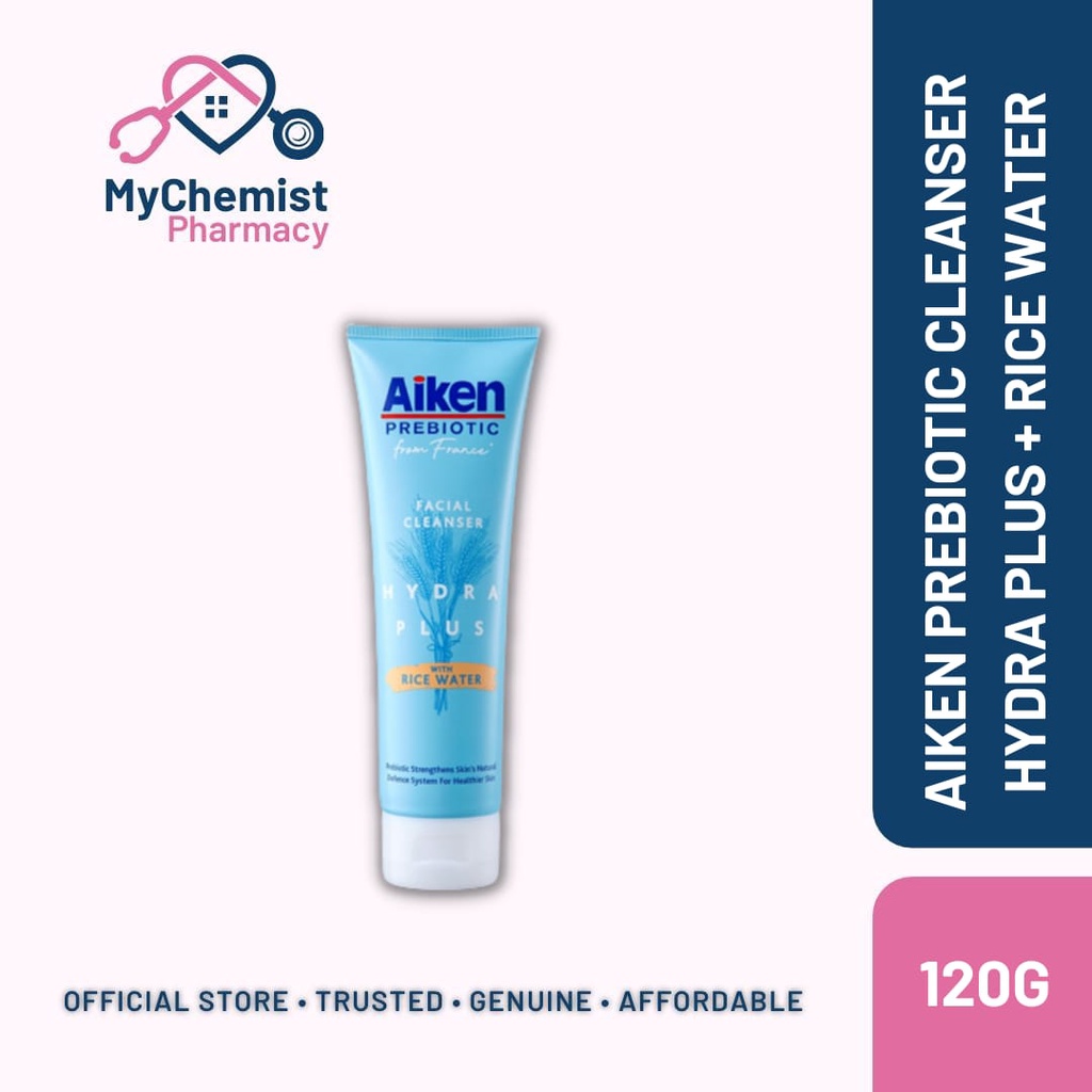 Aiken Prebiotic Hydra Plus with Rice Water Facial Cleanser 120g ...