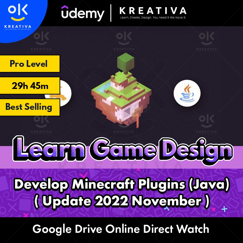 Learn game design with pro video course develop minecraft plugins