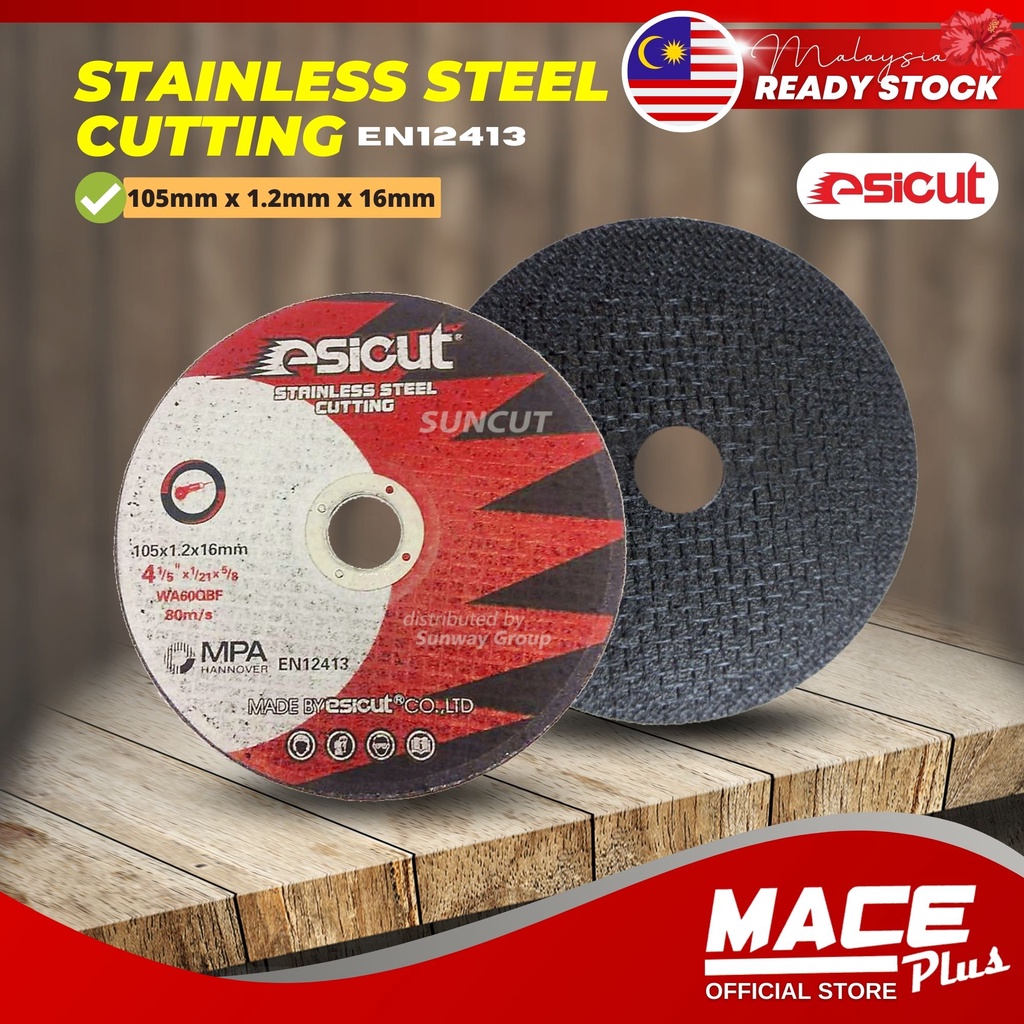 1PCS ESICUT Stainless Steel Cutting 105mm 4 Inch Cutting Disc Mata