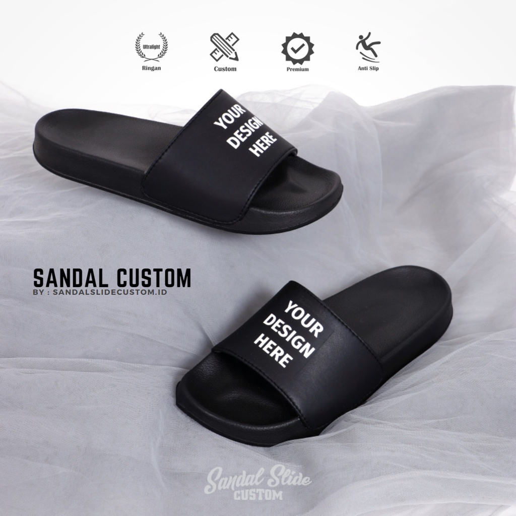 PRIA Slide Sandals Men Women Custom Name/Picture/Logo