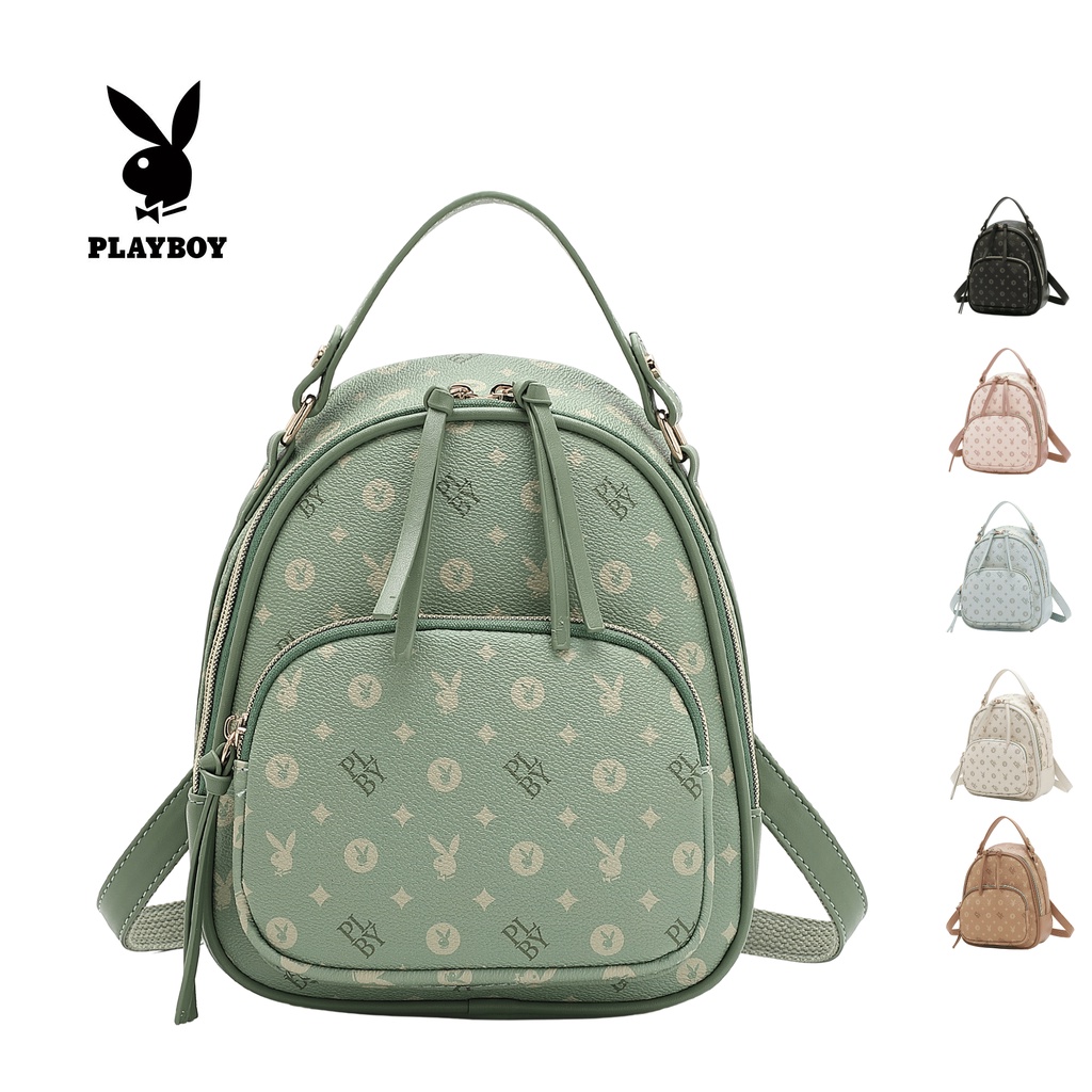 PLAYBOY Bunny Ladies Monogram Mini Backpack Multi Color BUX 7850