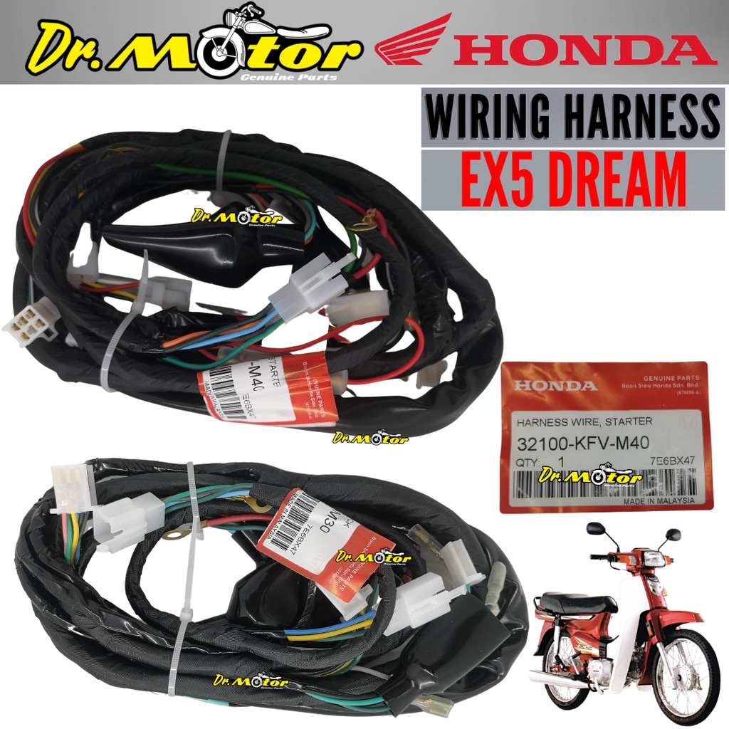 HONDA EX5 DREAM KICK ELECTRIC STARTER WIRING HARNESS COMPLETE SET WIRE
