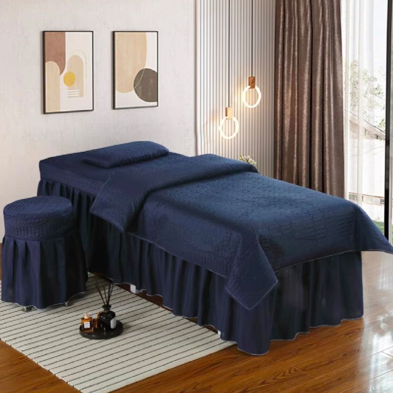 1 Set 4Pcs Beauty Saloon Bed Cover Facial / Spa / Massage Bed Cover