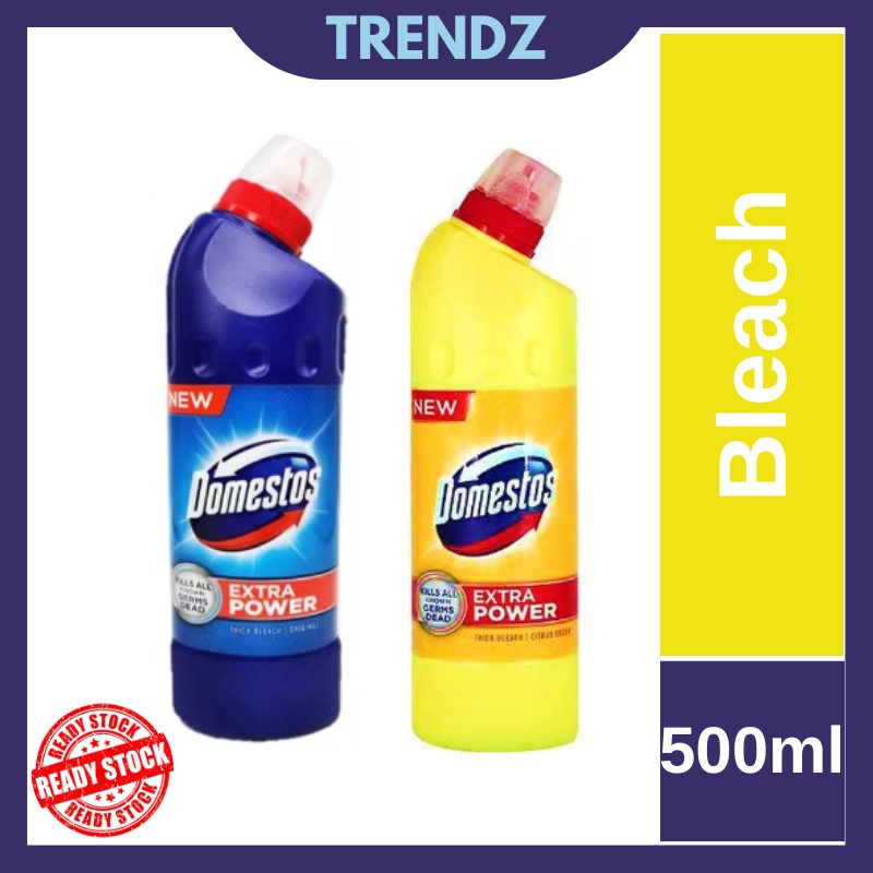 DOMESTOS Extra Power Thick Bleach Cleaning Cleaner Toilet Bathroom ...