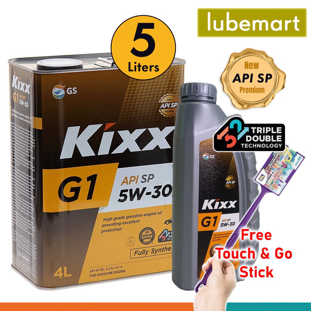 KIXX 5W30 Fully Synthetic Engine Oil (5 Liters) API SP Perodua Proton