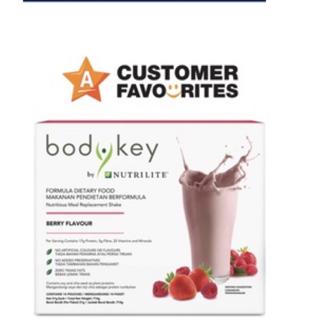 BodyKey By Nutrilite Meal Replacement Shake (Berry) | Shopee Malaysia