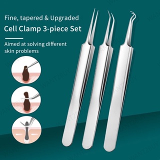 Blackhead Remover Pimple Popper Tool Kit Acne Blemish Pimple Extractor  Needle Facial Comedone Clip Blackhead Tweezer for Ingrown Hair Removal 8  Pcs in Metal Case