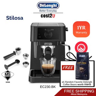 Free Shipping DeLonghi Stilosa Coffee Machine EC230.BK Pump