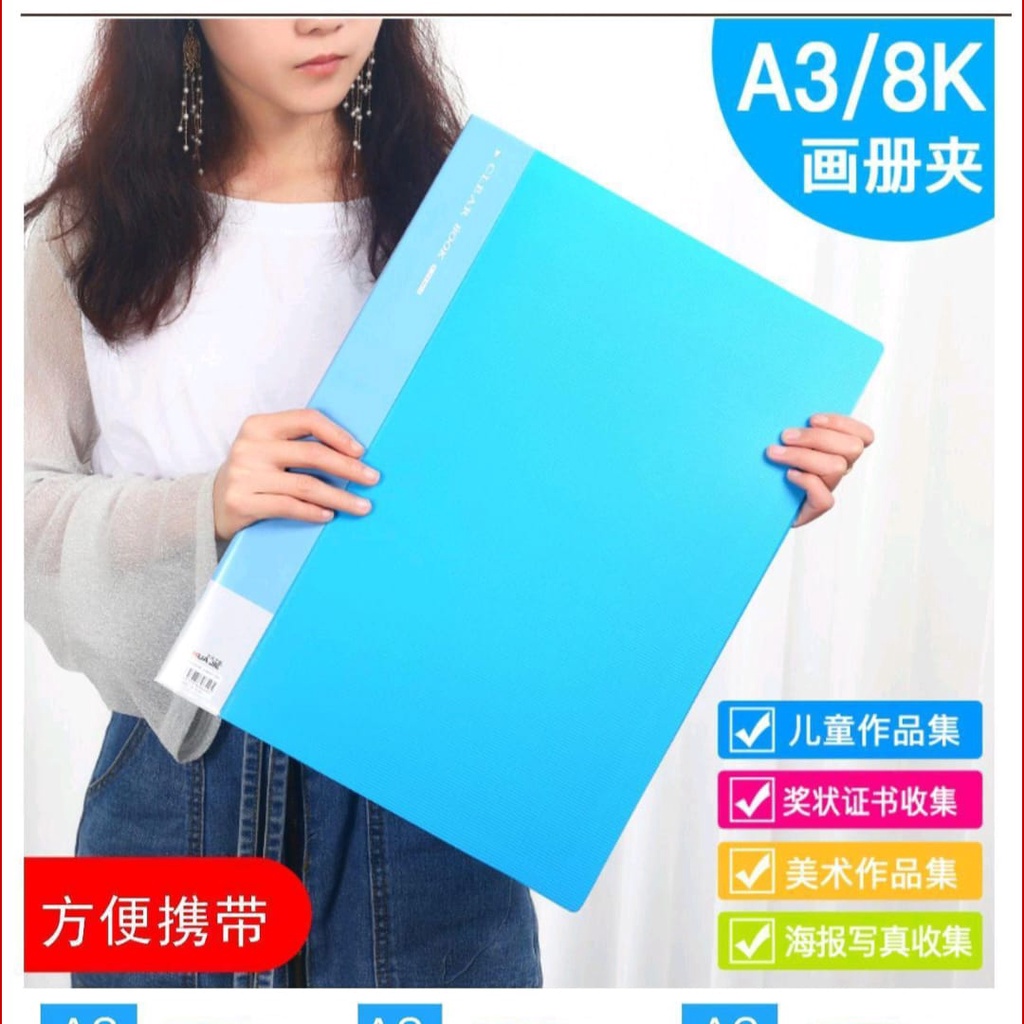A3 Clear Holder 20 Pockets H20 | A3 Clear Filing Folder PVC cover file ...