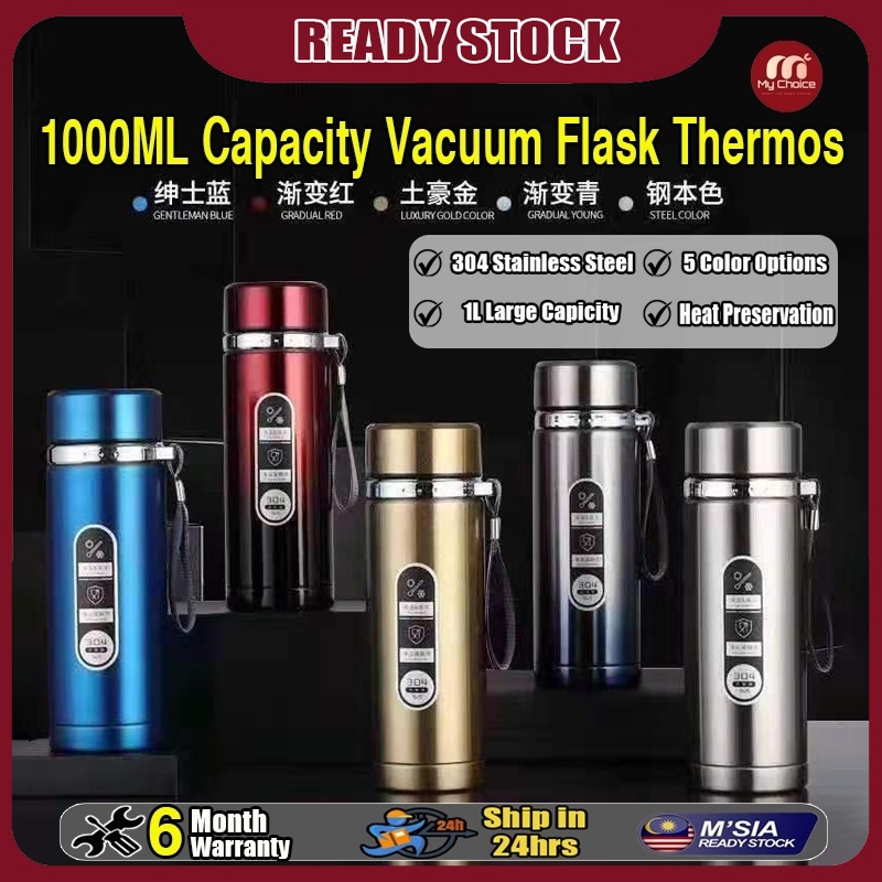 1000ML Large Capacity Termos 304 Stainless Steel High Quality