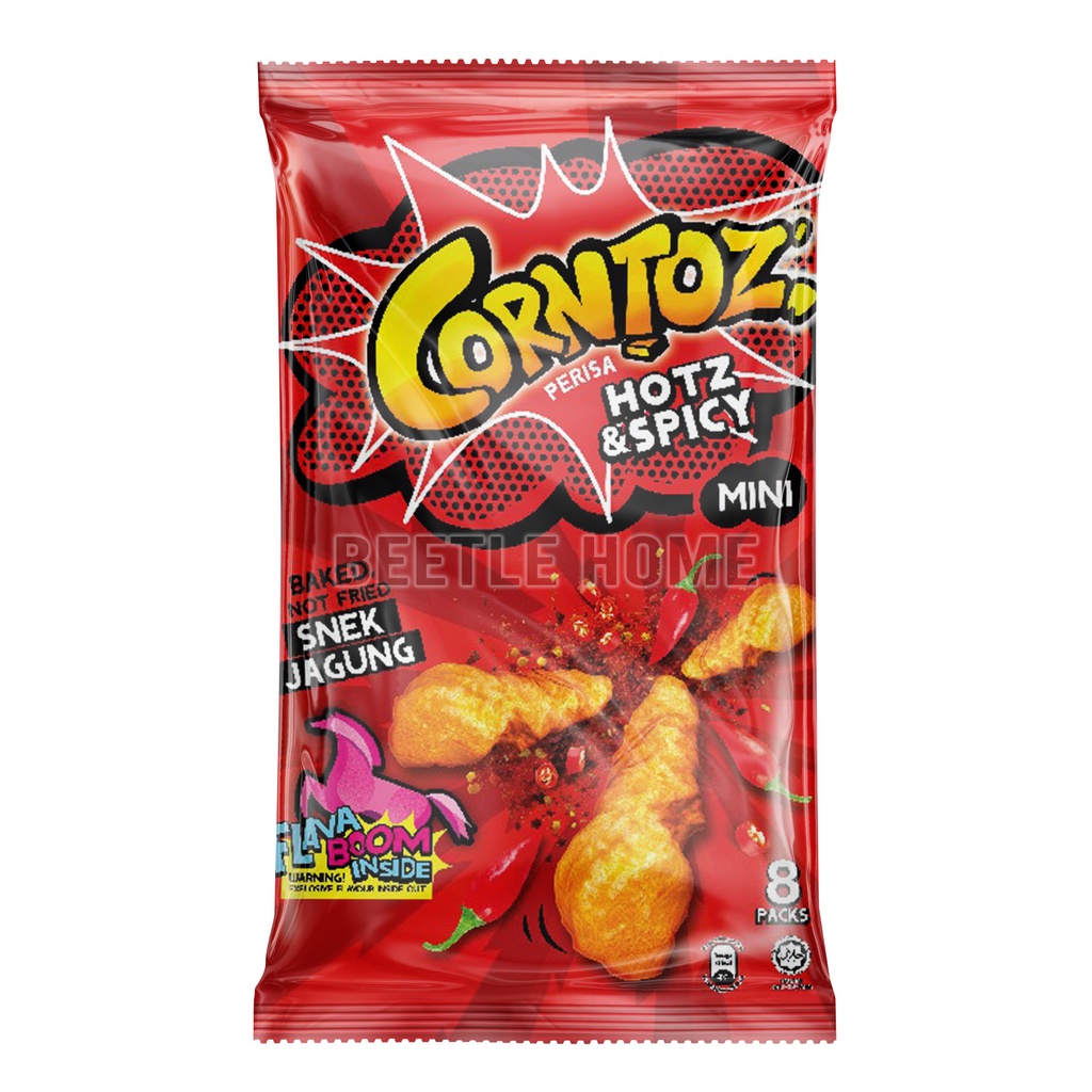 Corntoz Mini Family Pack 8x15g Party Snack Mamee Jajan Oldtime ...