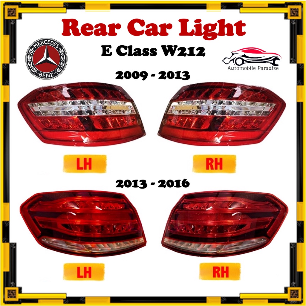 MercedesBenz E Class Tail Lamp / Rear Car Light / Lampu belakang ( W212 2009 2016 / E212