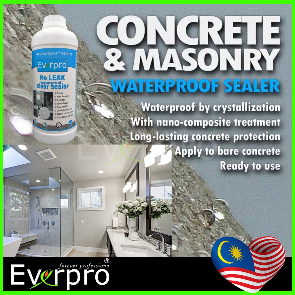 Waterproof Clear Sealer No Hacking Water Repellent Solution Everpro