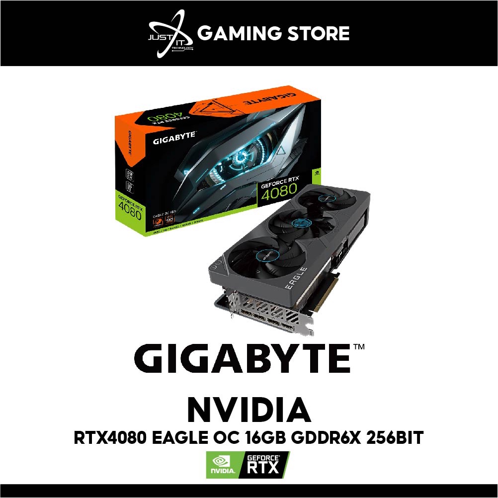 GIGABYTE GEFORCE RTX4080 EAGLE OC 16GB GDDR6X 256BIT GRAPHICS CARD (GV ...