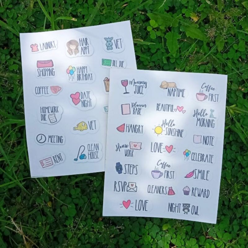 04 aesthetic Stickers 1set | Shopee Malaysia