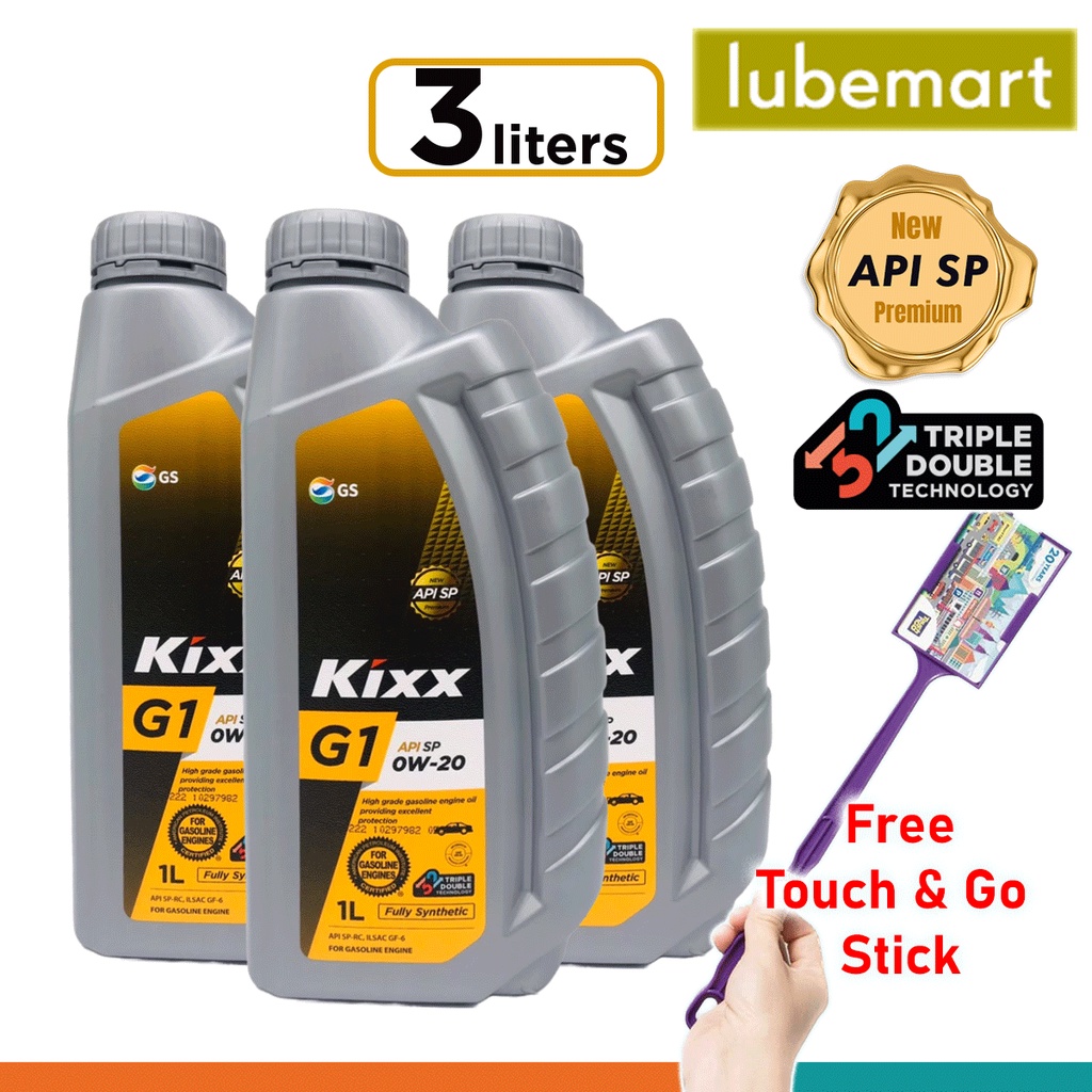 KIXX 0W20 Fully Synthetic Engine Oil API SP 0W-20 3 Liters for PERODUA ...