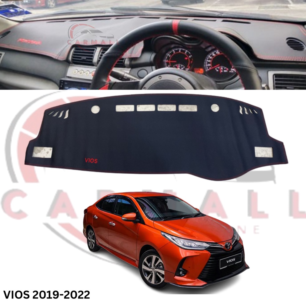 TOYOTA Leather Dashboard Cover for Toyota Vios 2002 2007 Vios 2008 2013 Vios 2014 2018 Vios 2019 2022 Shopee Malaysia