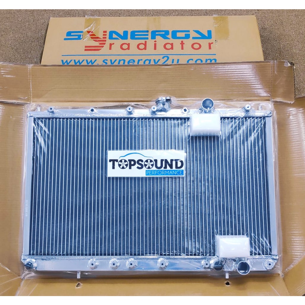 SYNERGY ALUMINIUM RADIATOR FOR MITSUBISHI EVO 1/ 2 / 3 / PROTON WIRA 1 ...