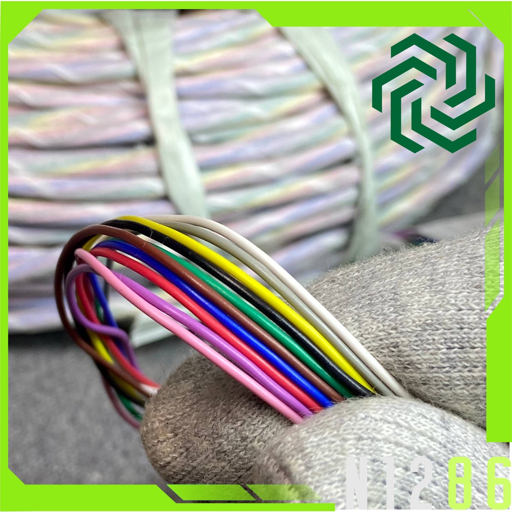 AWG wire - Japanese PVC 10 colors with 6-strand core (no. 17) | Shopee ...
