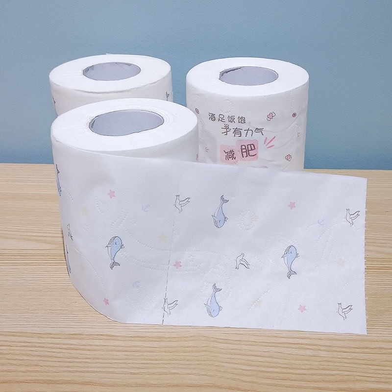 New Land Fashion Printed Roll Paper Color Household Toilet Paper Wet ...