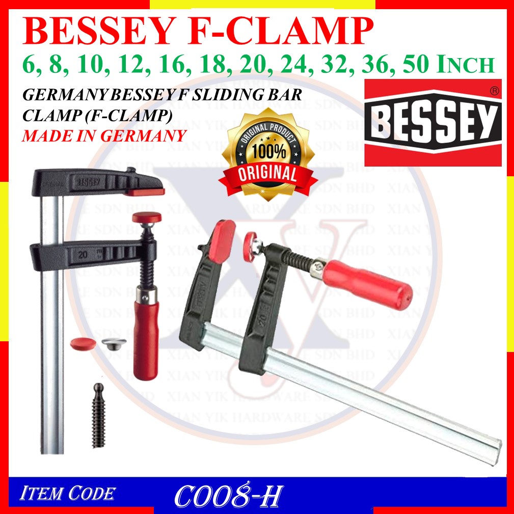 C008H 6" 50" GERMANY BESSEY F SLIDING BAR CLAMP ( BESSEY FCLAMP
