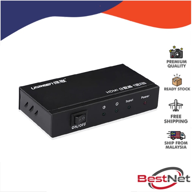 Ugreen 1x2 HDMI Amplifier Splitter UG-40201-40201 | Shopee Malaysia