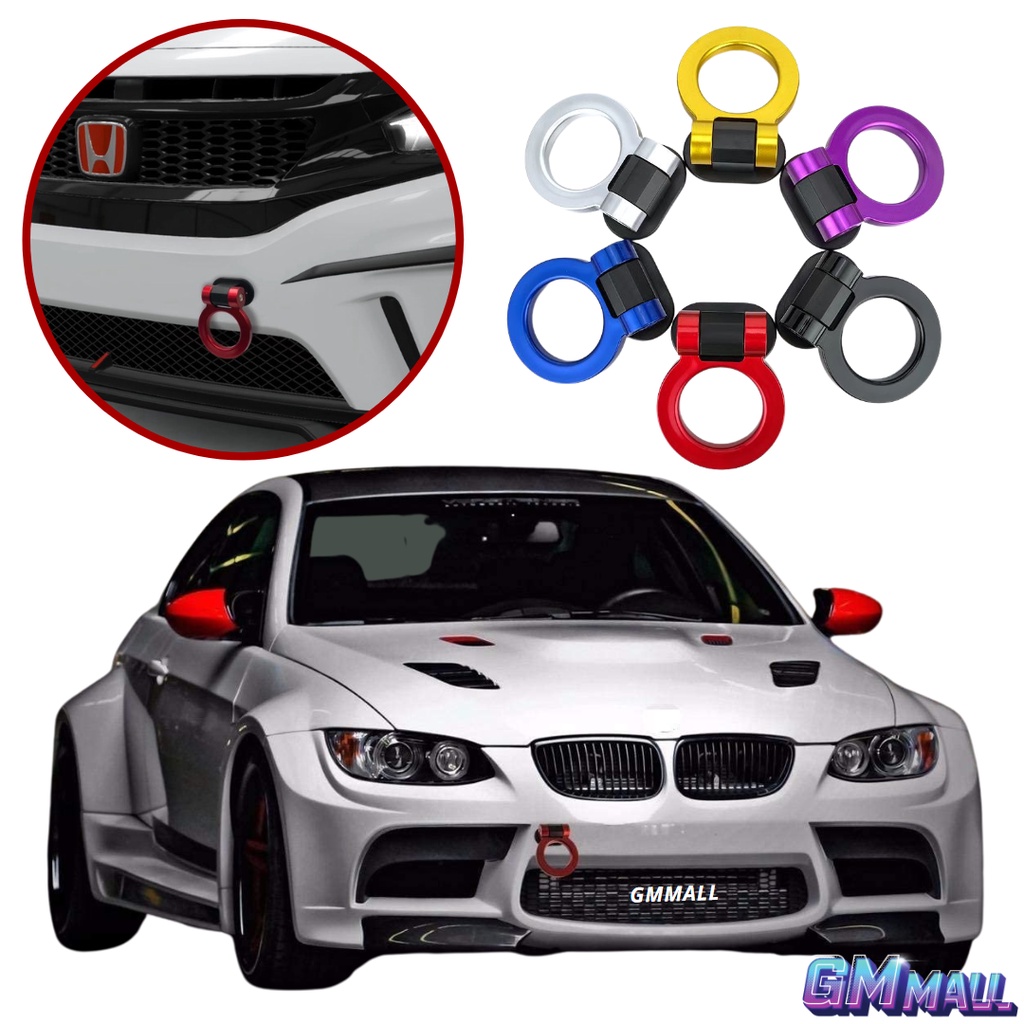 RACING TOWING HOOK Decoration Accessories Front Rear Bumper Clip JDM