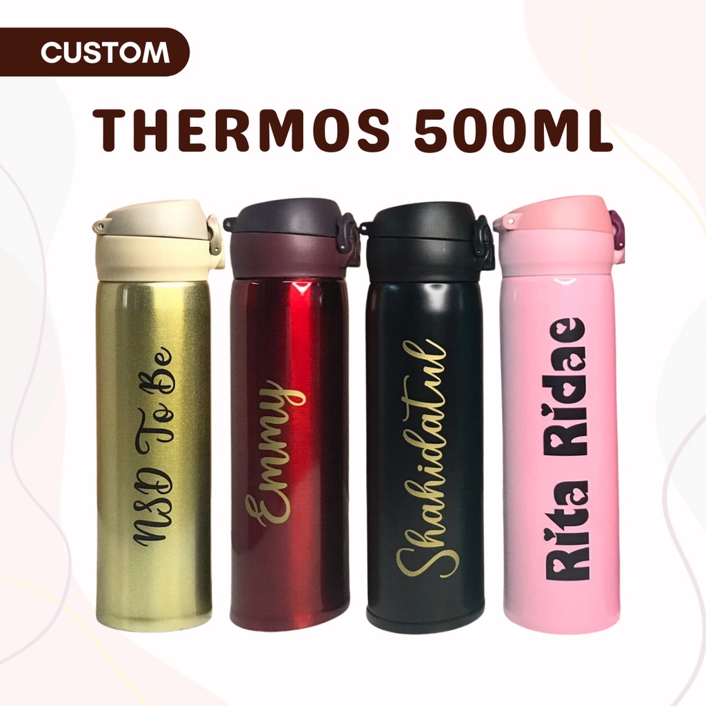 Custom thermos water store bottle