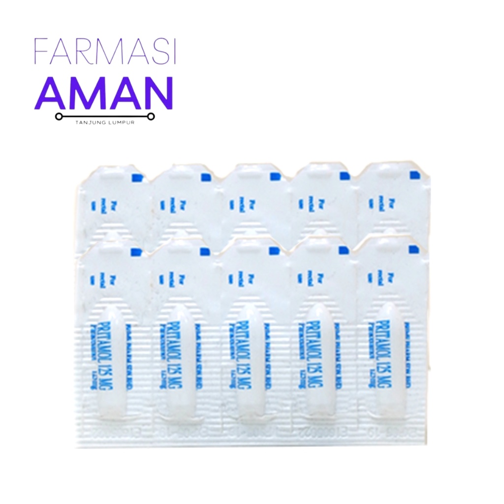 Pritamol Paracetamol Suppositories 125mg 5's | Shopee Malaysia