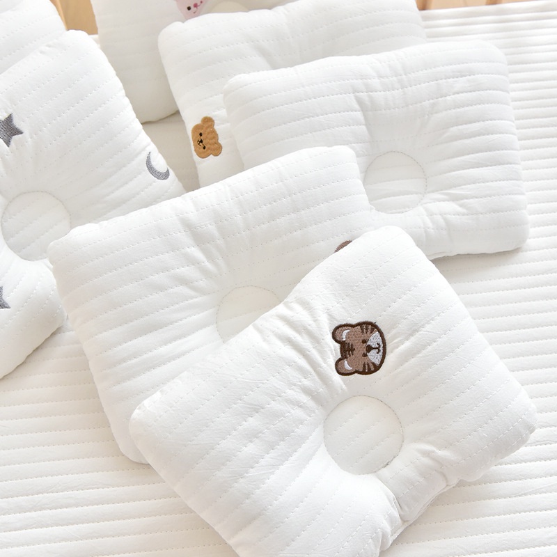 20x25cm 100Cotton Baby Pillow Newborn Anti Deflection Head Pillow